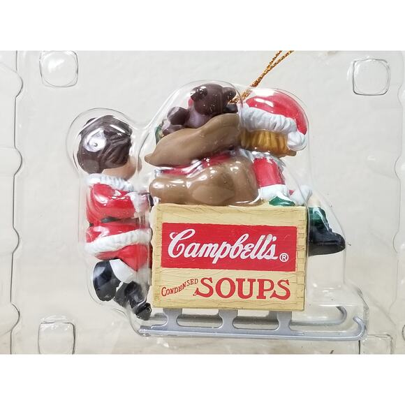 Campbell Christmas Figurine Tree Ornament 1996  1997 100th Birthday New x2 Vtg - Picture 10 of 12